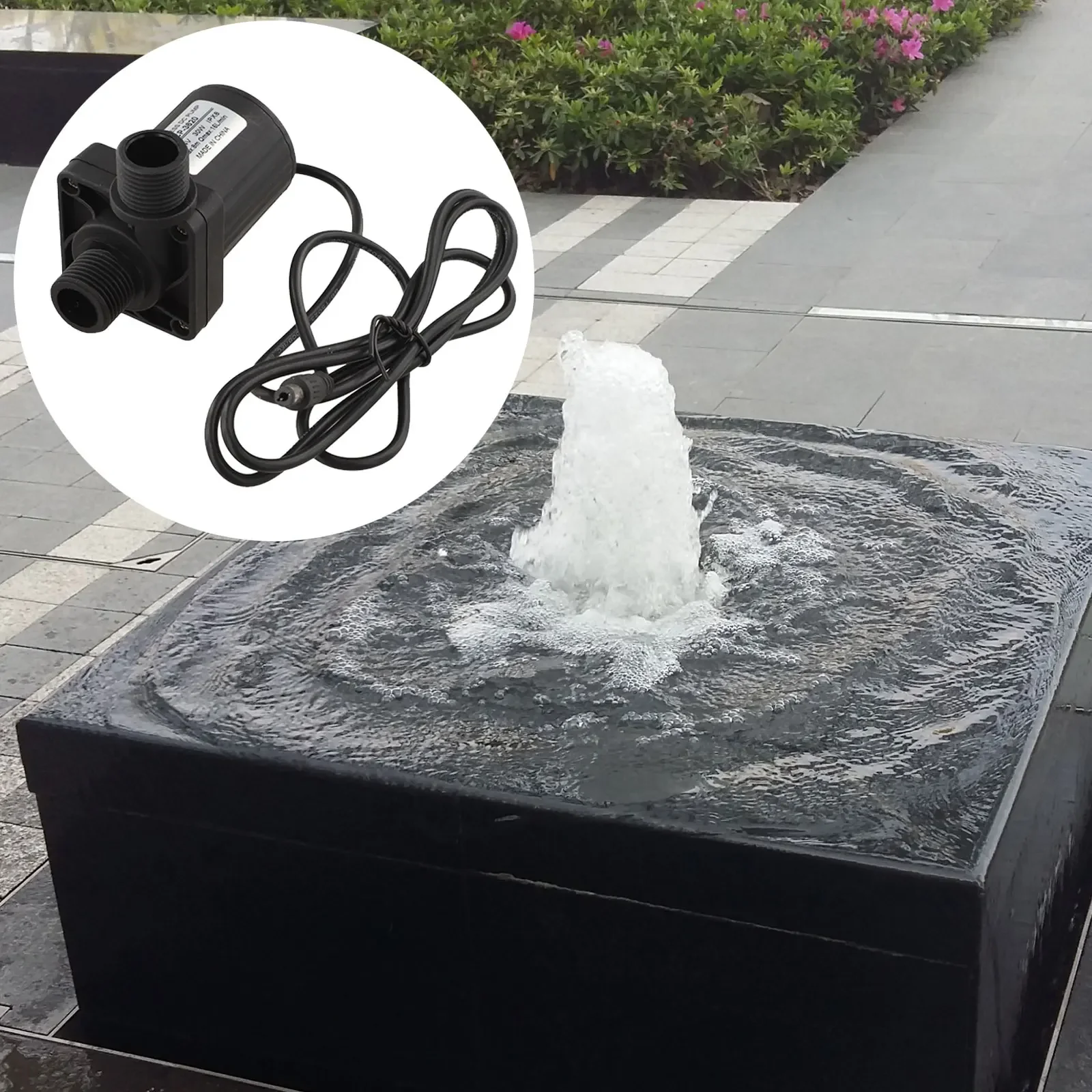 Brushless DC 24V Submersible Water Pump Compact Quiet High Lift and IPX8 Waterproof Suitable for Fountain and Irrigation