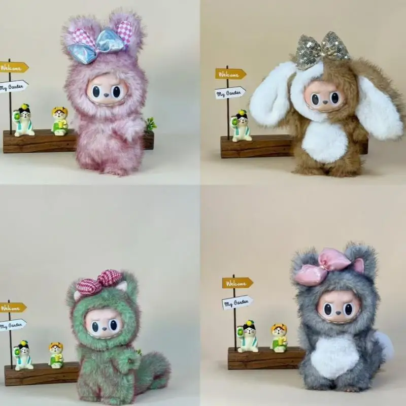 

Одежда для Labubu, одежда для малышей, милый комплект куклы 17 см, плюшевая одежда с животными, корейская кукла Kpop, украшение, одежда, аксессуары для идола