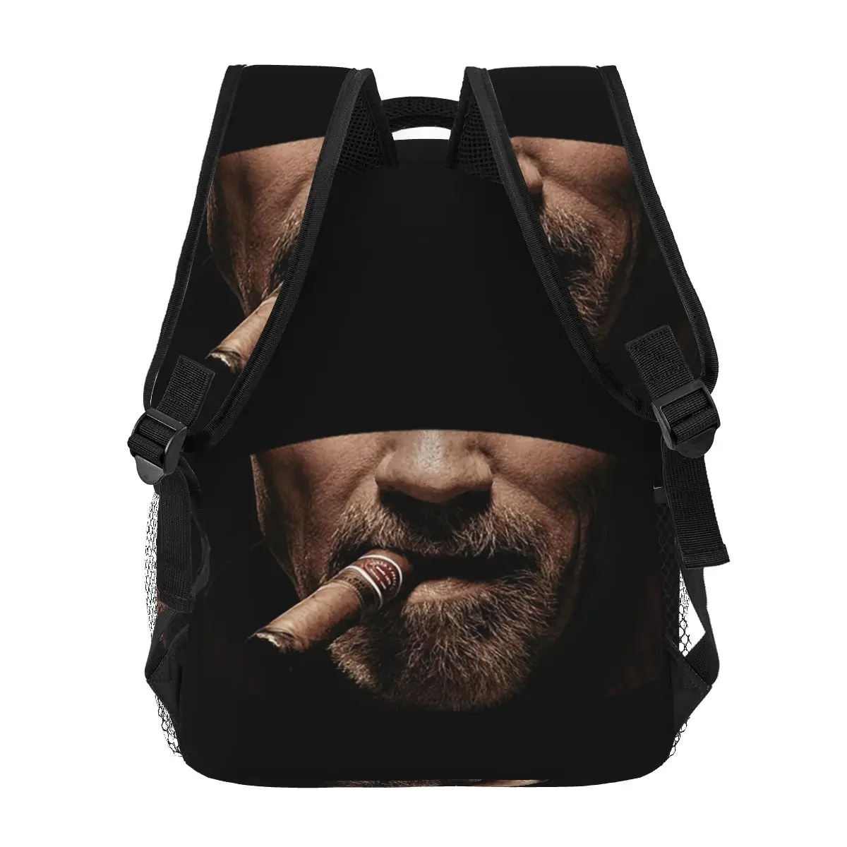 Arnie CigarFace Backpacks Boys Girls Bookbag Students School Bags Cartoon Travel Rucksack Shoulder Bag Large Capacity