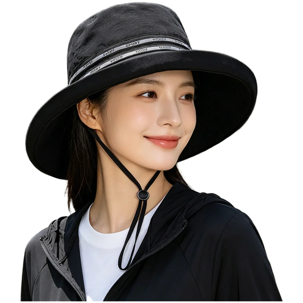 Waterproof Polyamide Fisherman Hat with Wide Brim UPF Protection Reflective Brim Edging for Fishing Hiking and Daily Wear