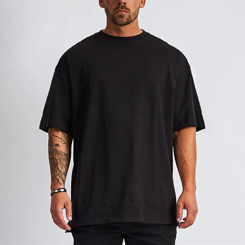 

Cotton T-shirt Top Summer Men's Cotton Solid Color Short-sleeved T-shirt 2024 New Simple Couple T-shirt Breathable Sportswear