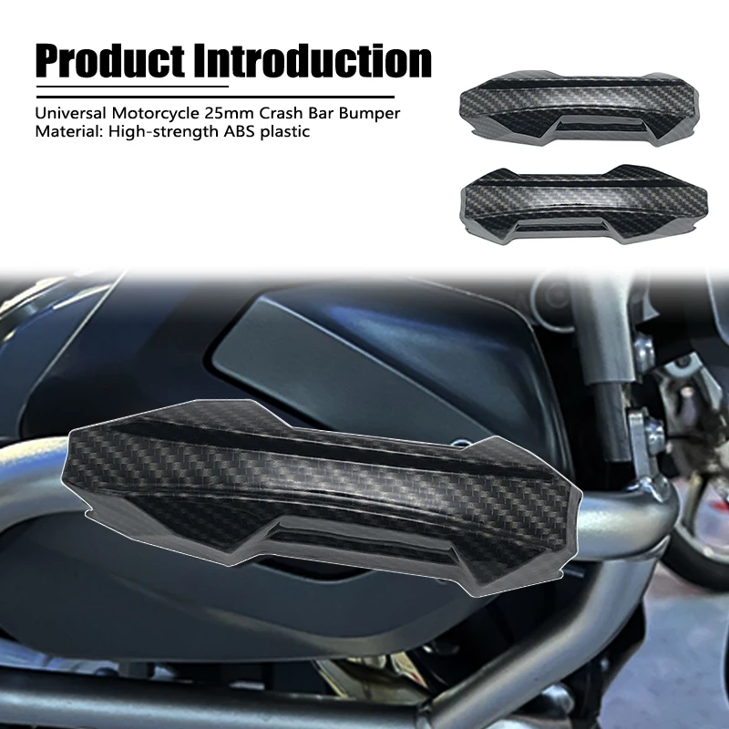 R1200GS R1250GS Engine Crash Bar Protector Bumper Guard Carbon Decorative Block For BMW F850GS ADV G310GS F900XR F800GS F750GS