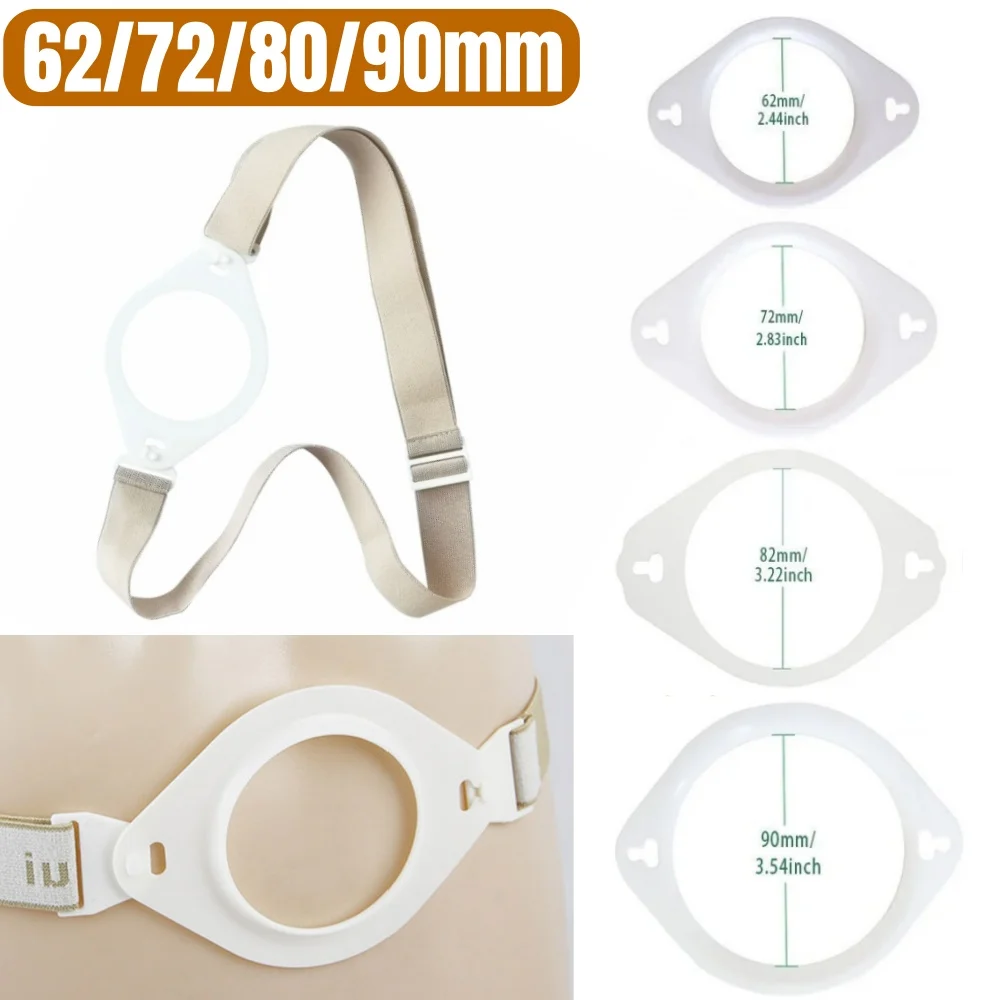 

1PC 62/72/82/90mm Ostomy Bag Reinforcement, Stoma Leak-Proof Stoma Fixed Ring Buckle Style Fixed Ring Stoma Belt Accessories
