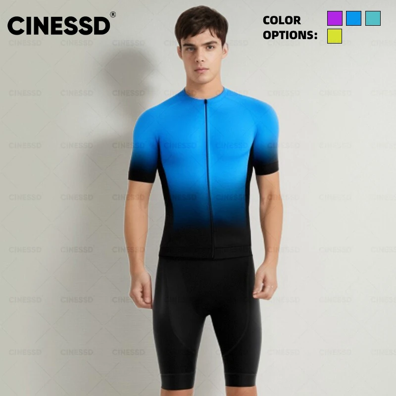 2024 maglie da ciclismo da uomo imposta vestiti da bicicletta da strada estivi Bicicleta Maillot New Pro Team Man Mtb Bike Jersey Suit abbigliamento