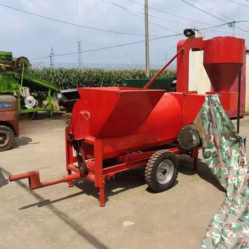 Peanut seedling removal film sieve soil all-in-one machine, thickened spindle blade cutting material