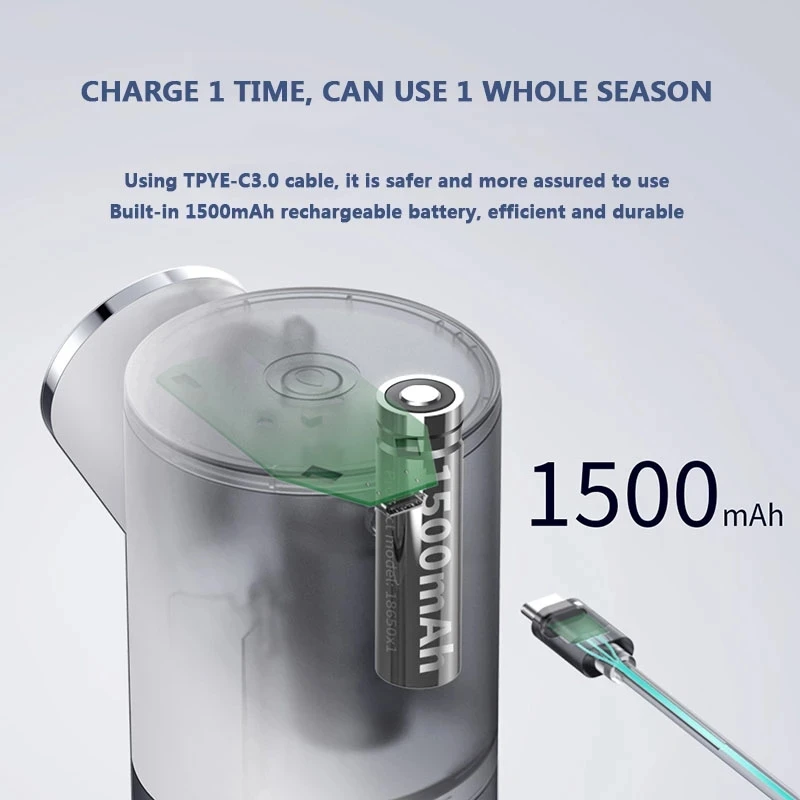 Youpin  Automatic Soap Dispenser USB Rechargeable 320ml Liquid Soap Dispensers Digital Display Foam Hand Sanitizer Machine