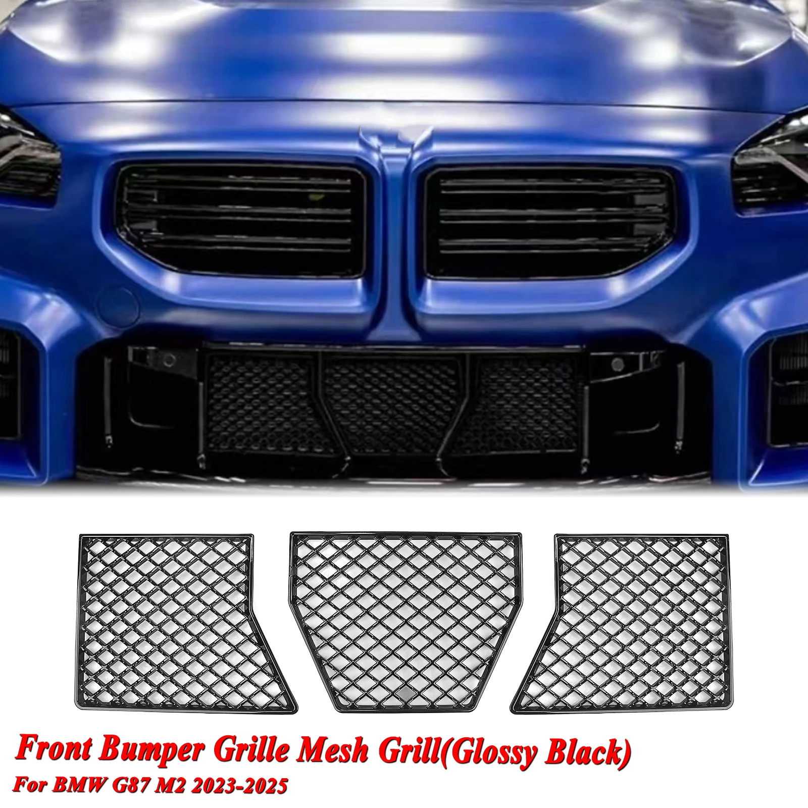 

For BMW G87 M2 2023-2025 2023 2024 2025 Front Bumper Centre Lower Grille Mesh Guard