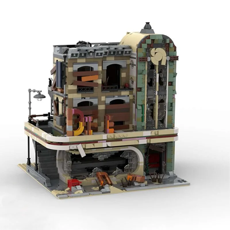 

Moc 2438PCS Downtown Diner - Apocalypse Version model Collector's Edition Building Blocks DIY Technic Toy Creative Gift for Kids
