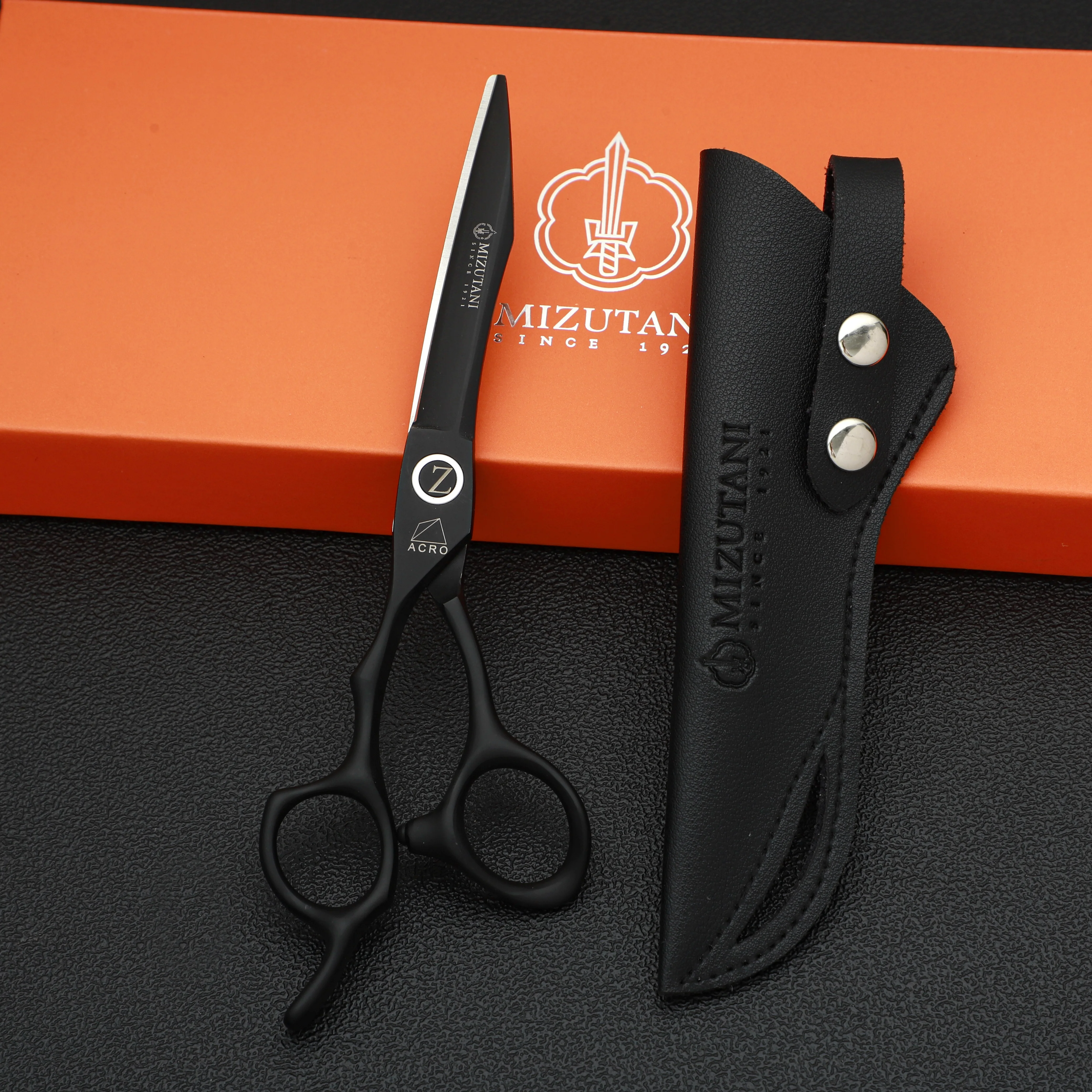 

MIZUTANI barber scissors 6- inch left hand scissors 440C Material Left-hair thinning scissors Professional barbershop scissors