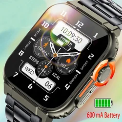 1.96 Inch AMOLED Screen Call Smart Watch 600 mAh Large Battery Local Music IP68 Waterproof 2023 Smartwatch Men Women TWS Headset