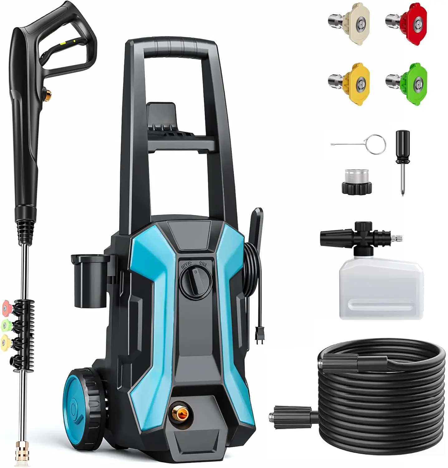 

Electric Pressure Washer, 3500 PSI High Pressure Washer with 50ft Outlet Hose