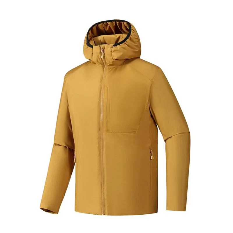 

Packable Outdoor Fleece-Lined Jacket with Hood Transforms Into Travel Neck Pillow Unisex Camping Cotton Windproof Waterproof