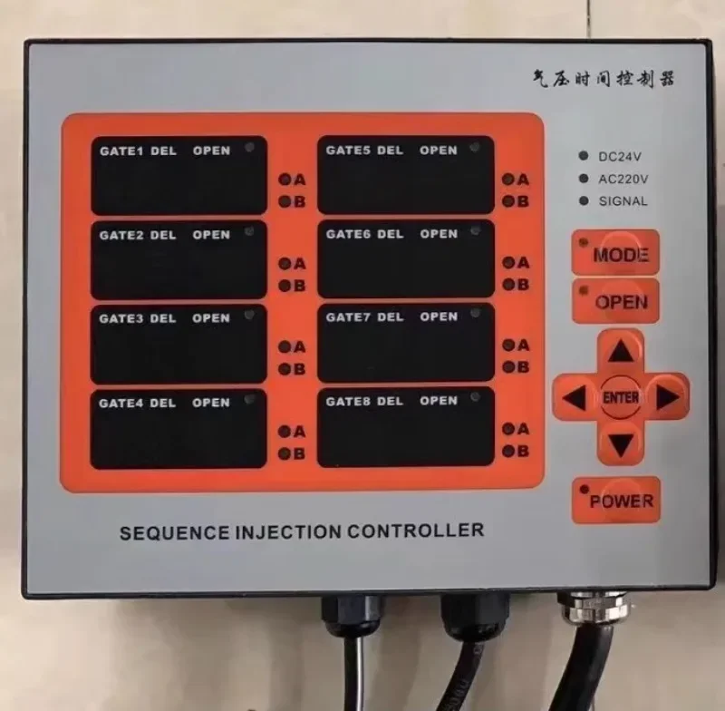 Time sequence controller, eight sets of air valves, oil valves, needle valves, timing controller, high-power touch screen