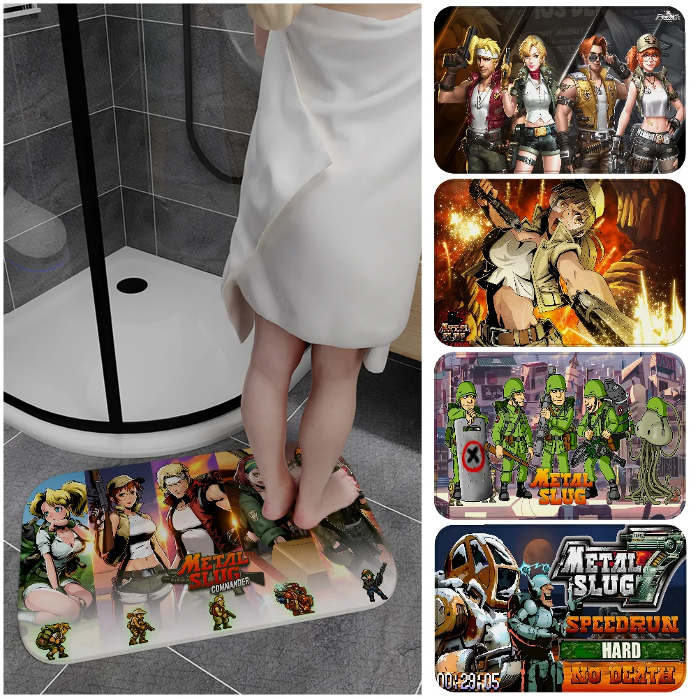 Game Metal Slug Floor Mat Entrance Door Mat Washable Non-Slip Living Room Sofa Chairs Area Mat Kitchen Welcome Doormat