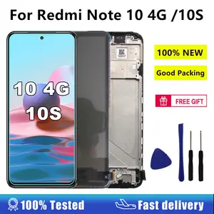 Bilashmart 6.43 Display Screen Xiaomi Redmi Note 10 4G 10S LCD Display Touch Screen Digitizer Redmi Note 10S M2101K7AI M2101K7BG