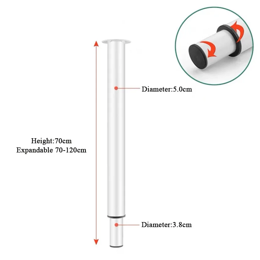 RV Lifting Table Legs High 56-120cm for Table Desk Bench Top Bar Leg Feet RV Telescopic Feet