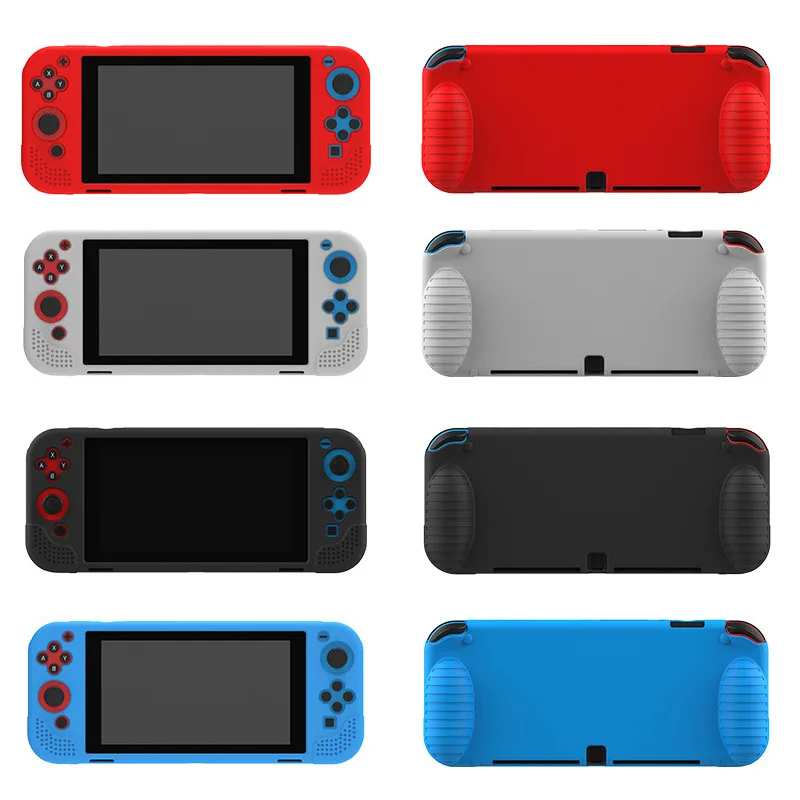 Silicone Case for Nintendo Switch OLED Anti-slip Protective Cover Case Nintendo Game Console Silicone Case