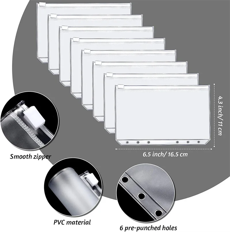 Système de portefeuille de licence projecteur en cuir PU Horizon, enveloppe de trésorerie, poches de reliure, budgétisation