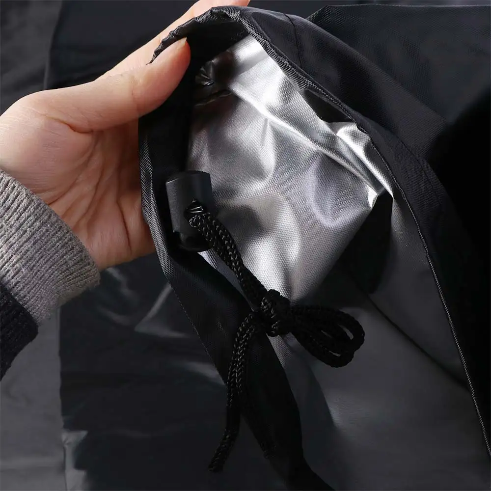 7/8/9 Feet Billiard Table Cover Waterproof with Drawstring Pool Table Dust Cover Oxford Cloth Black Snooker Table Cover