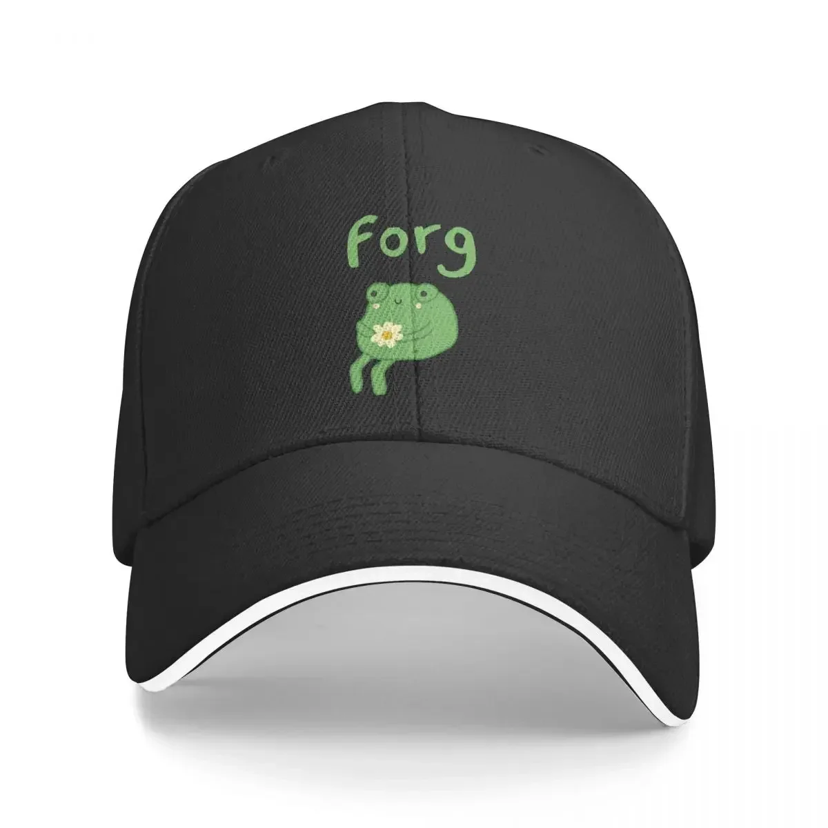 Funny Frog Sad Anime Toad Sitting With Flower Baseball Cap Hip Hop Sandwich Hats for Men Women Adjustable Caps Hat Outdoor