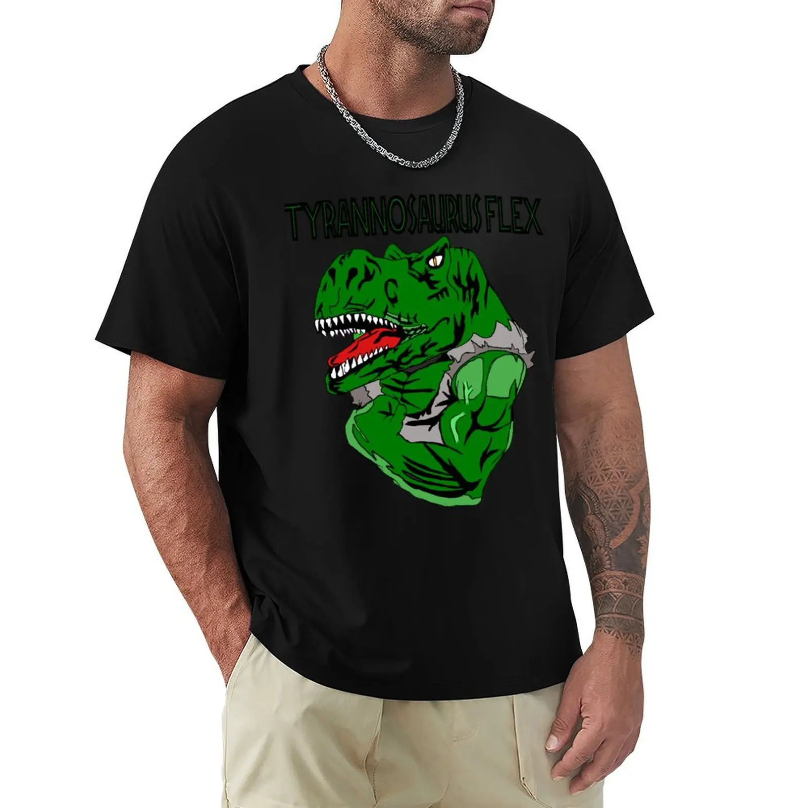 

Tyrannosaurus Flex shirt, unique gym shirts for fitness T-Shirt Lightweight Sport Basic T-Shirt