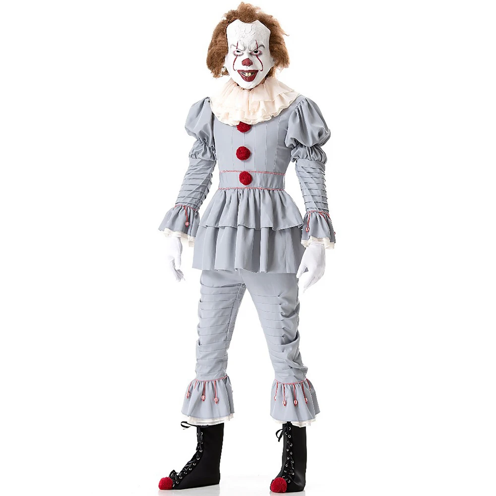 

Halloween Adults Clown Cosplay Costume Anime Clown Carnival Party Performance Outfits Terror Clown Fancy Dress