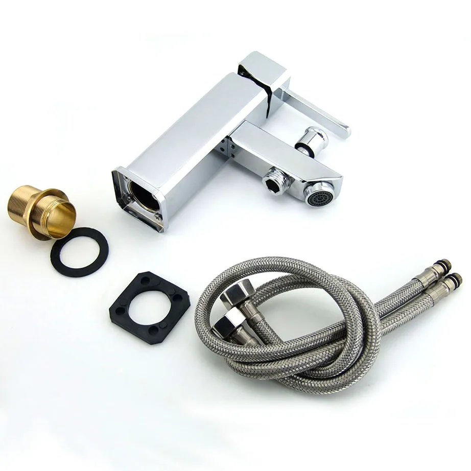 BAKALA Luxury Brass Washbasin Faucet  Hot And  Cold Water Mixer Mixer Tap With Hand Shower Head hole G-8047