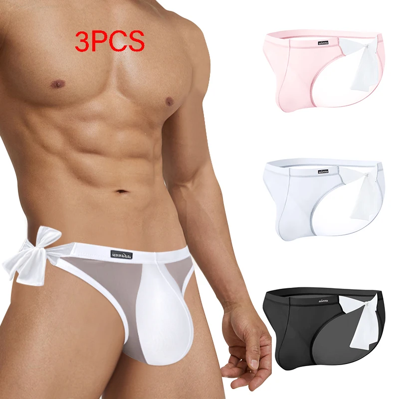 

3 шт. сексуальные треугольные брюки, нижнее белье на шнуровке с завязками по бокам, спортивная заниженная талия, летние прозрачные