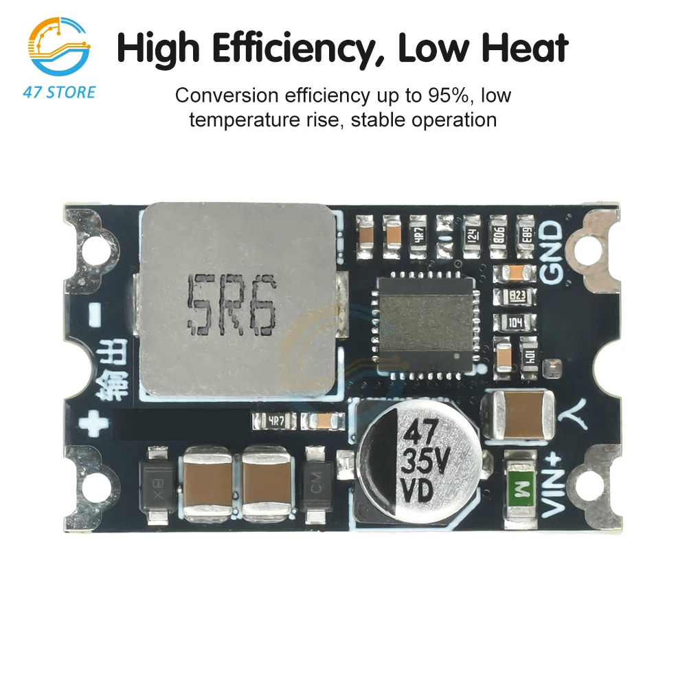 DC-DC Step Down Converter Module 6-35V Input, 5V/12V 8A Output Thermal Protection for Car Charger LED Driver Power Supply