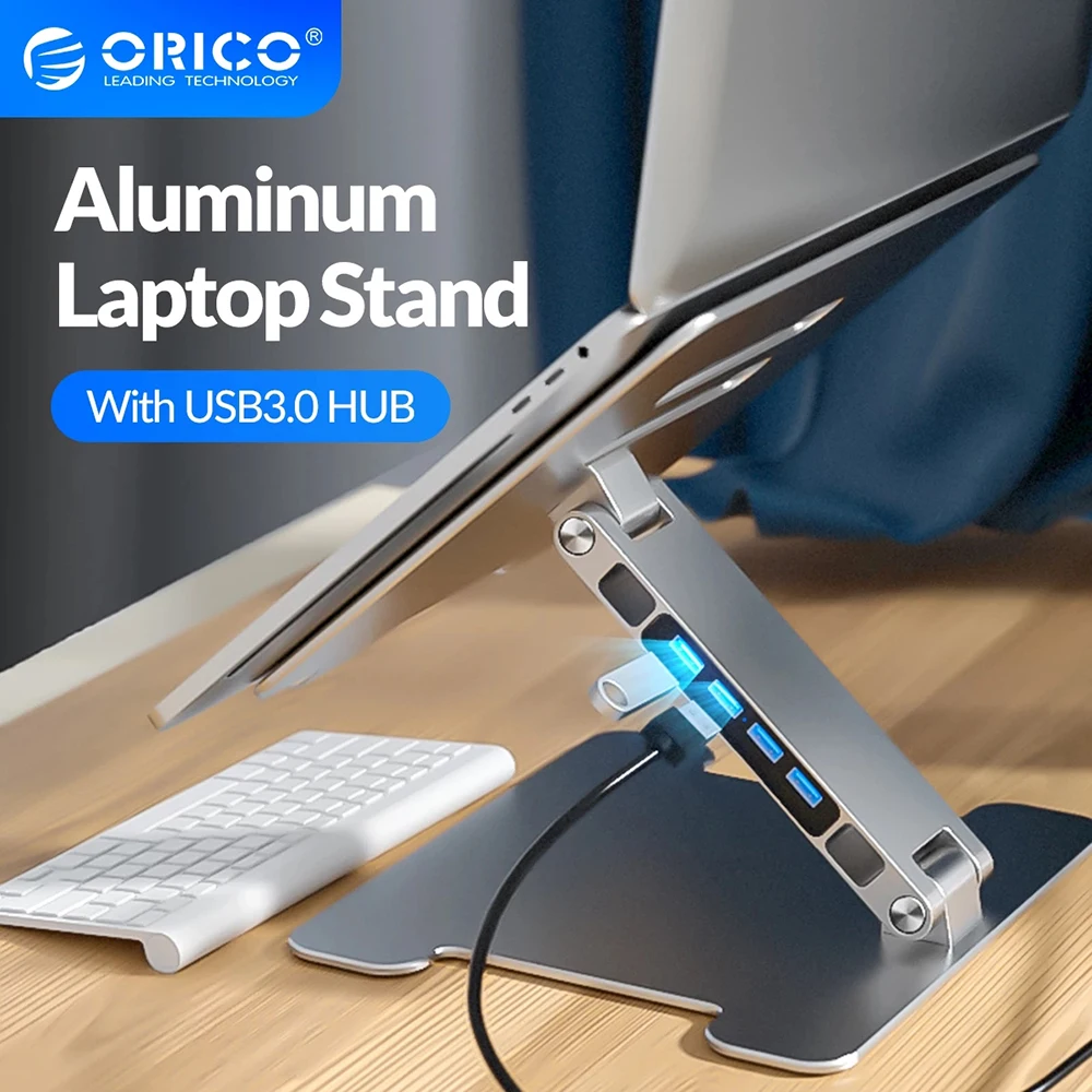 

ORICO Adjustable Foldable Laptop Mobile Phone Holder Aluminium Laptop Stand Computer Desktop for Xiaomi phohe MacBook Notebook