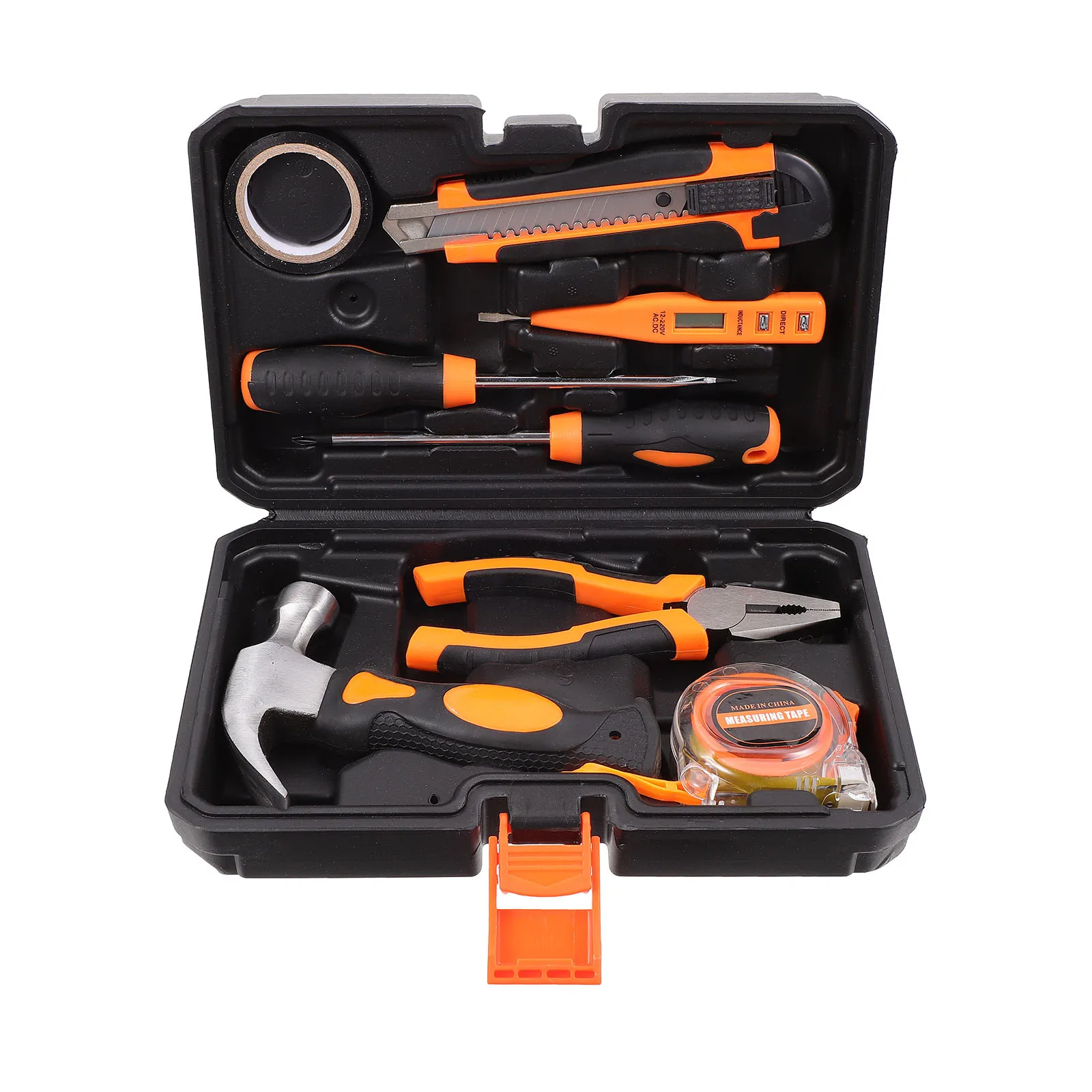 

8Pcs Electric Drill Tool Set Compact Hand Tool Kit Portable Repair Supplies for Home DIY Garage Workshop Repair Supplies Kit