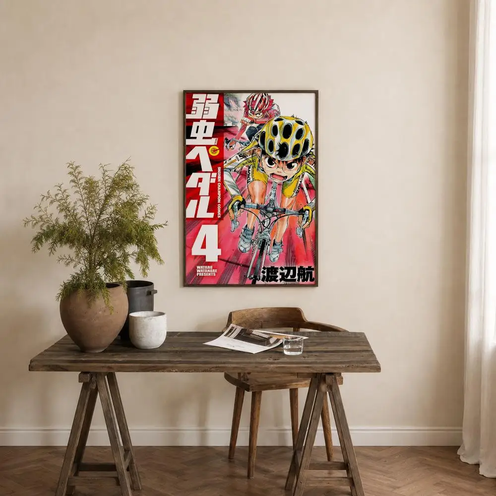 Anime Yowamushi Pedal Poster Self‑Adhesive Waterproof PP Poster Coffee House Bar Wall Art Sticker Room Home Decor