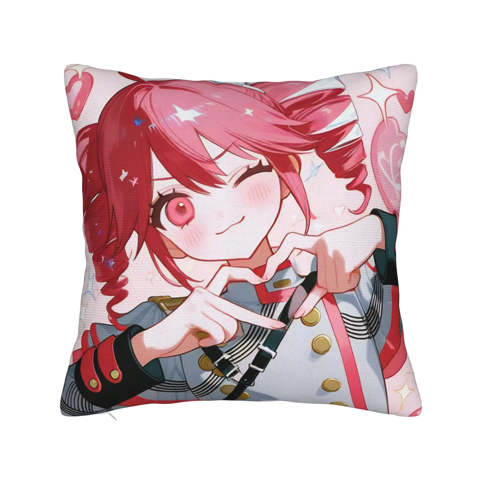 Kasane Teto Pillowcase Polyester Cushion Cover Decorations Cartoon Vtuber Pillow Case Cover Home Dropshipping 40*40cm