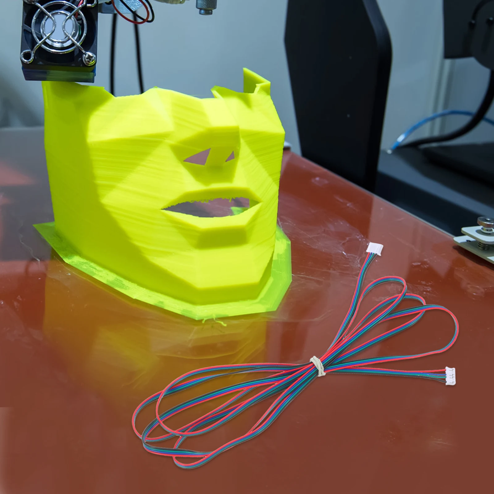 6pcs 3D Printer Stepper Cable 2M To 6Pin Extended Motor Wiring Harness For 3D Printer Parts Motor Connection Terminals