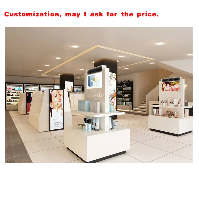 

custom.Factory Price Perfume Store Storage Cabinet Display Sale Wooden Glass Perfume Shop Counter Display