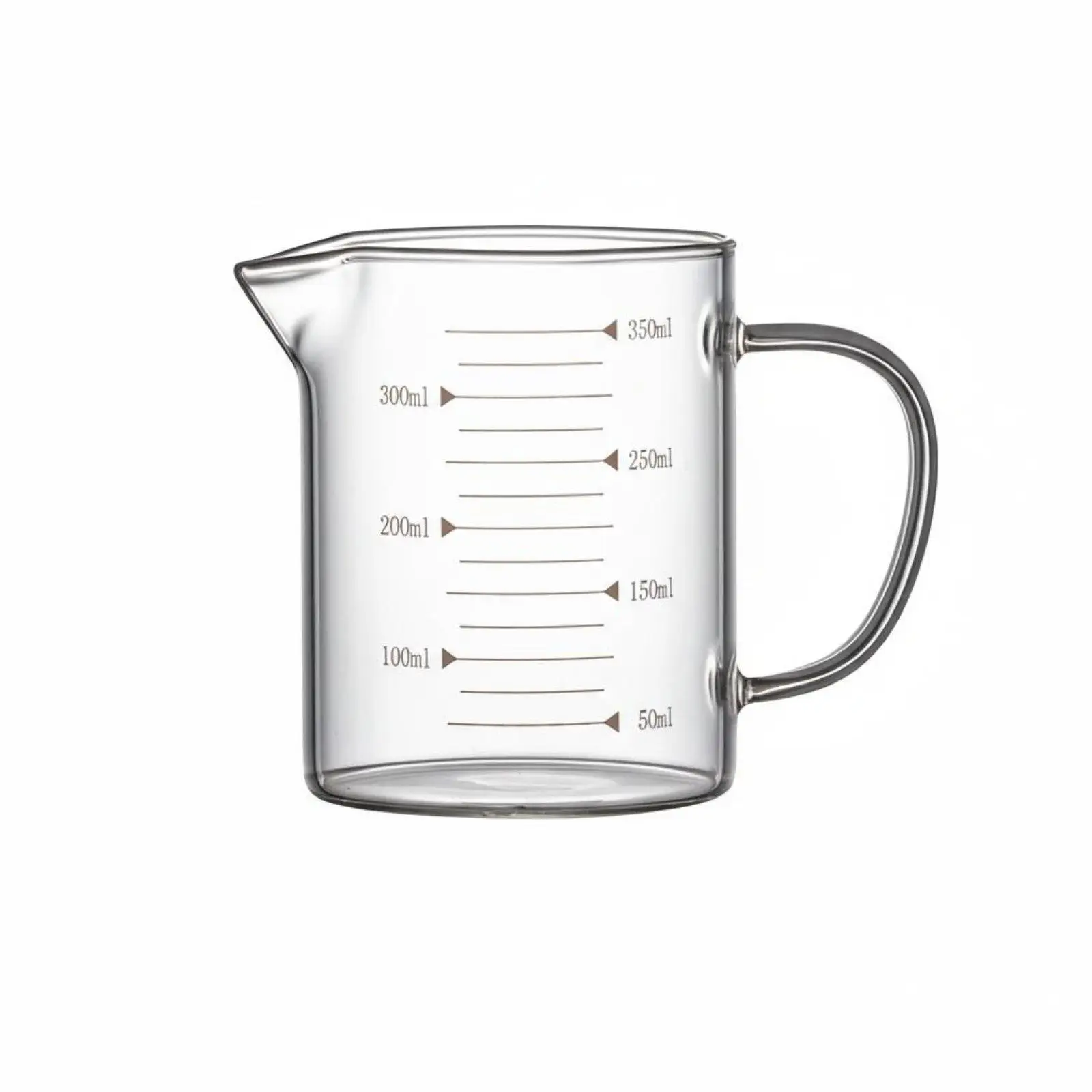 Measuring Beaker Borosilicate Glass Accurate Scale Measuring Cup Ergonomic Kitchen Tool for Home Science Laboratory Baking
