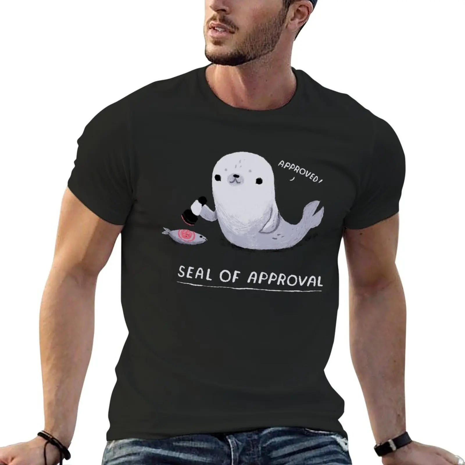 

seal of approval T-Shirt man t shirt custom t shirt mens champion t shirts