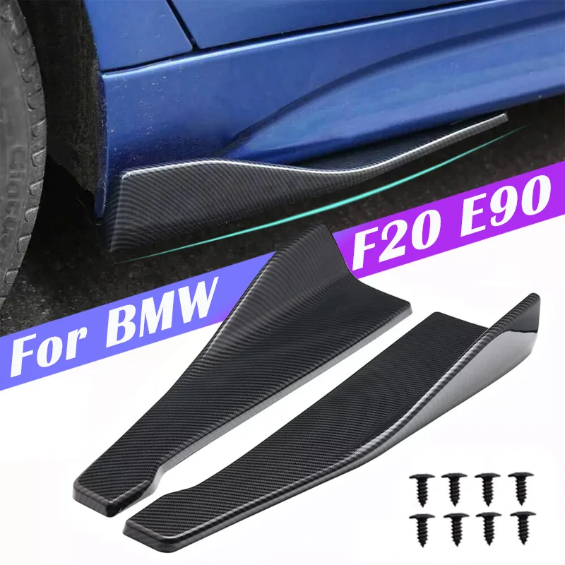 Car Spoiler Lateral Bumper Rear Side Skirt Lip Rocker Wings For BMW 3 Series E46 E90 E91 E92 E93 F30 F31 F34 F35 G20 G21 G28 M3