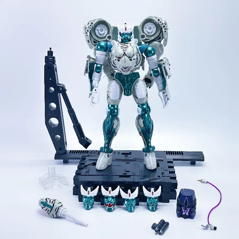 BW【2.0 ใหม่】 ของเล่นแปลงร่าง BW-10 รุ่น Tiger Mode KO วัสดุอัลลอยด์ MP-50 หุ่นยนต์เคลื่อนไหวได้ ของสะสม ของขวัญ