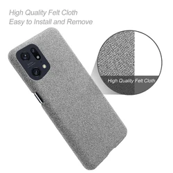 For Find X5 Pro Case For OPPO Find X5 Pro Realme GT2 9 Pro Plus 9i V25 C35 Luxury Cloth Texture Cover For OPPO A36 Reno7 Z SE 5G