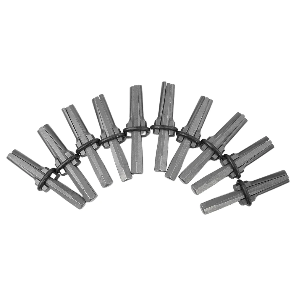 10PCS 9/16 Inch Plug Shim & Wedge Wedge & Feather Shims Concrete Rock Stone Splitter Marble Granite Splitter Hand Tools 14Mm