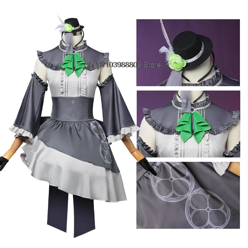 Game Blue Archive‌ Utazumi Sakurako Cosplay Costume Lolita dress Women's Dresses White Wig Accessory Anime Role-play Costumes