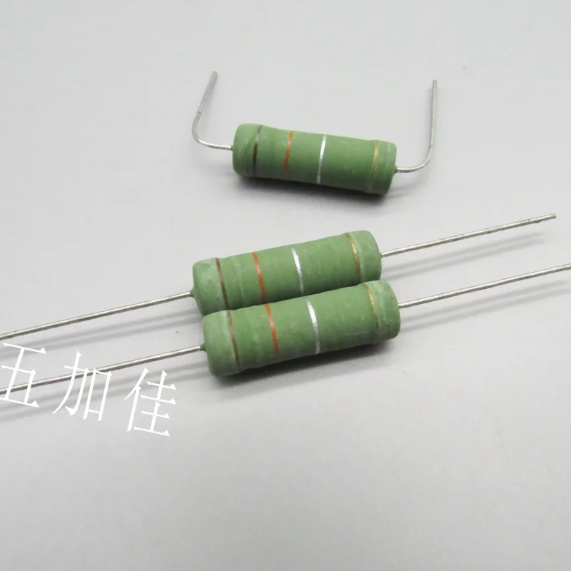 10-100pcs 5W 0R13 0.13R 130mR MO5WS 5% 7 * 24 metal oxide film color ring resistor