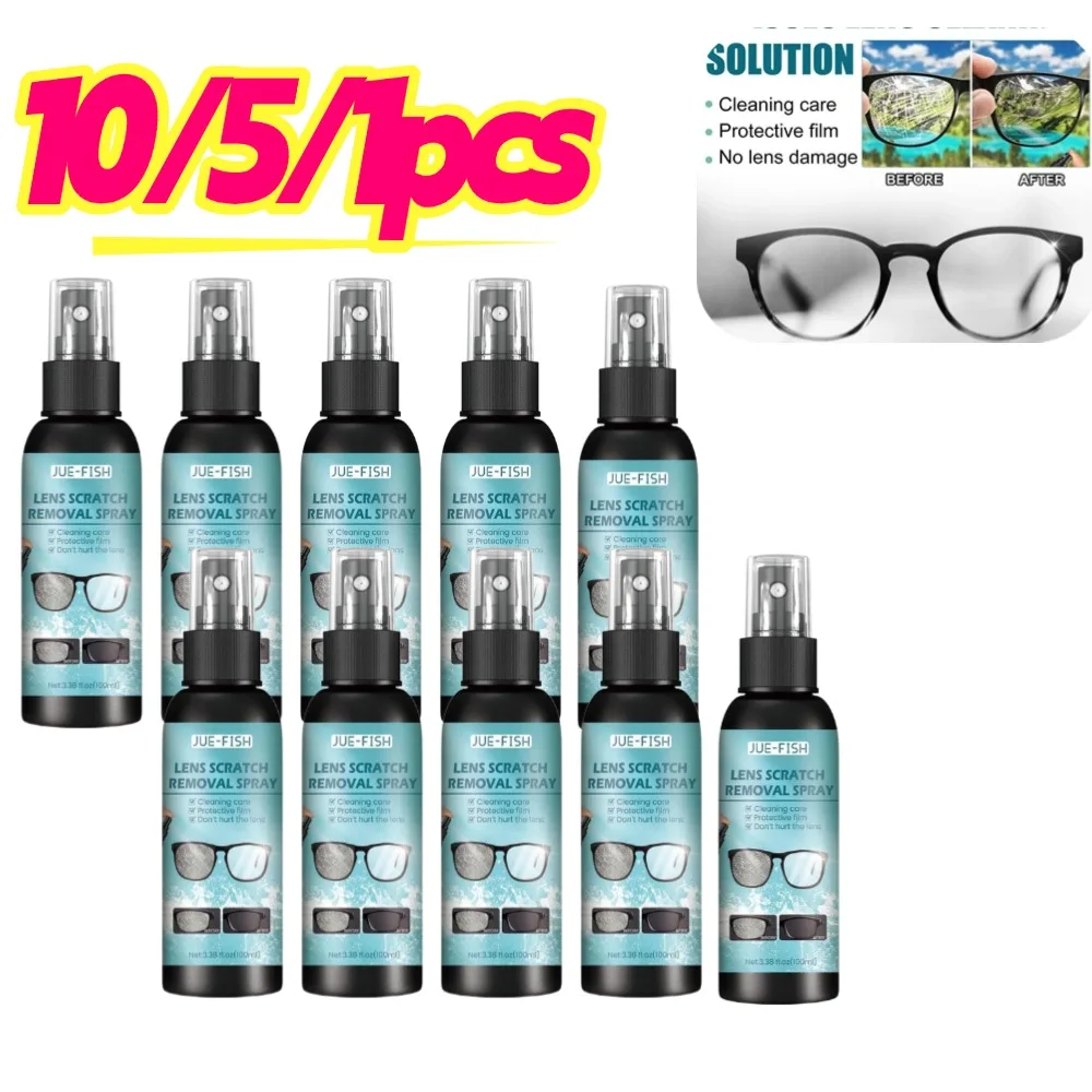 Eyeglass Cleaning Solution Multipurpose Glasses Care Liquid Lens Scratch Cleaning Tools High Concentration Glasses Repair Spray