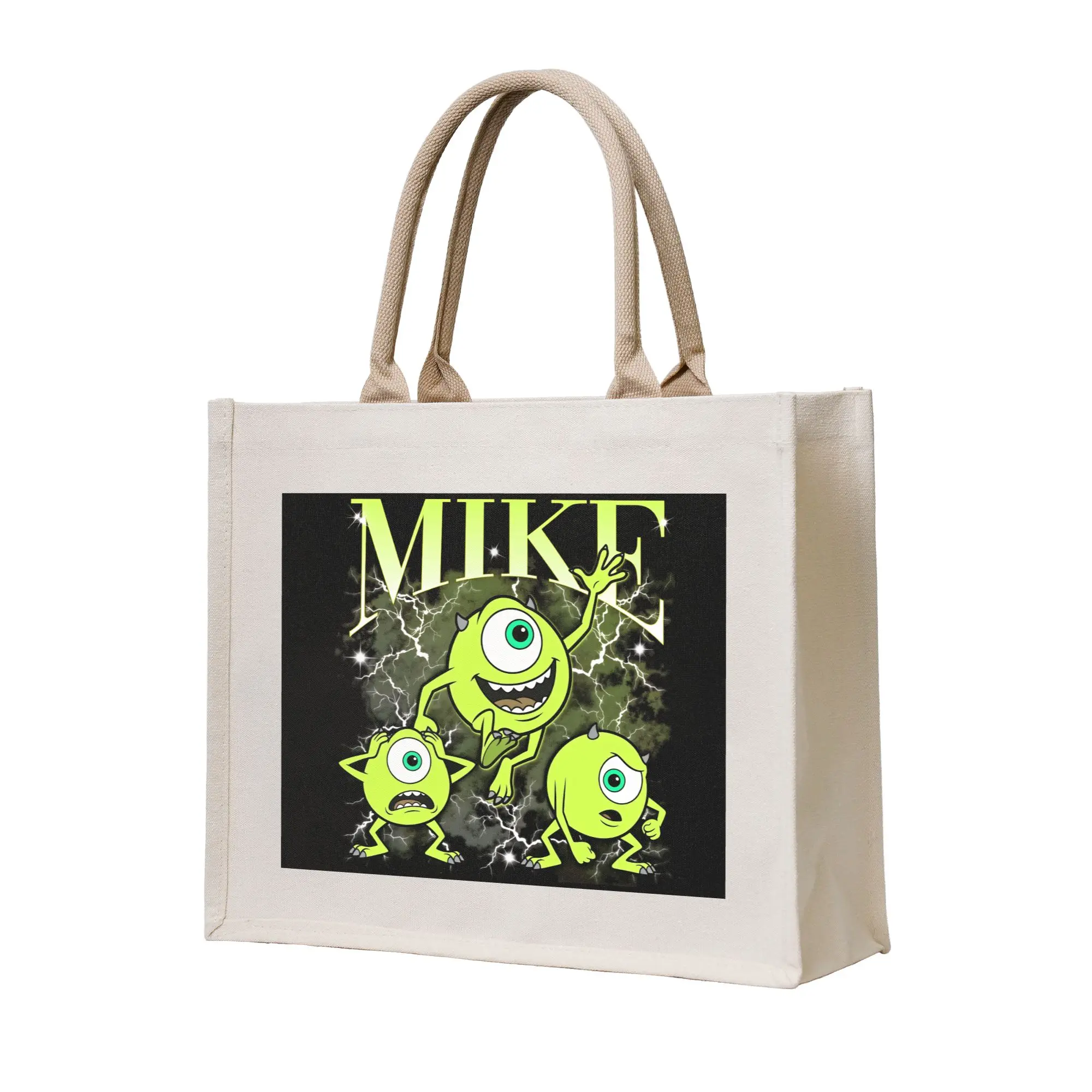 

Сумка-шоппер M-Monster U-University Mike Wazowski для покупок, женская, милая, в стиле аниме, на плечо, большая вместительная сумка-тоут