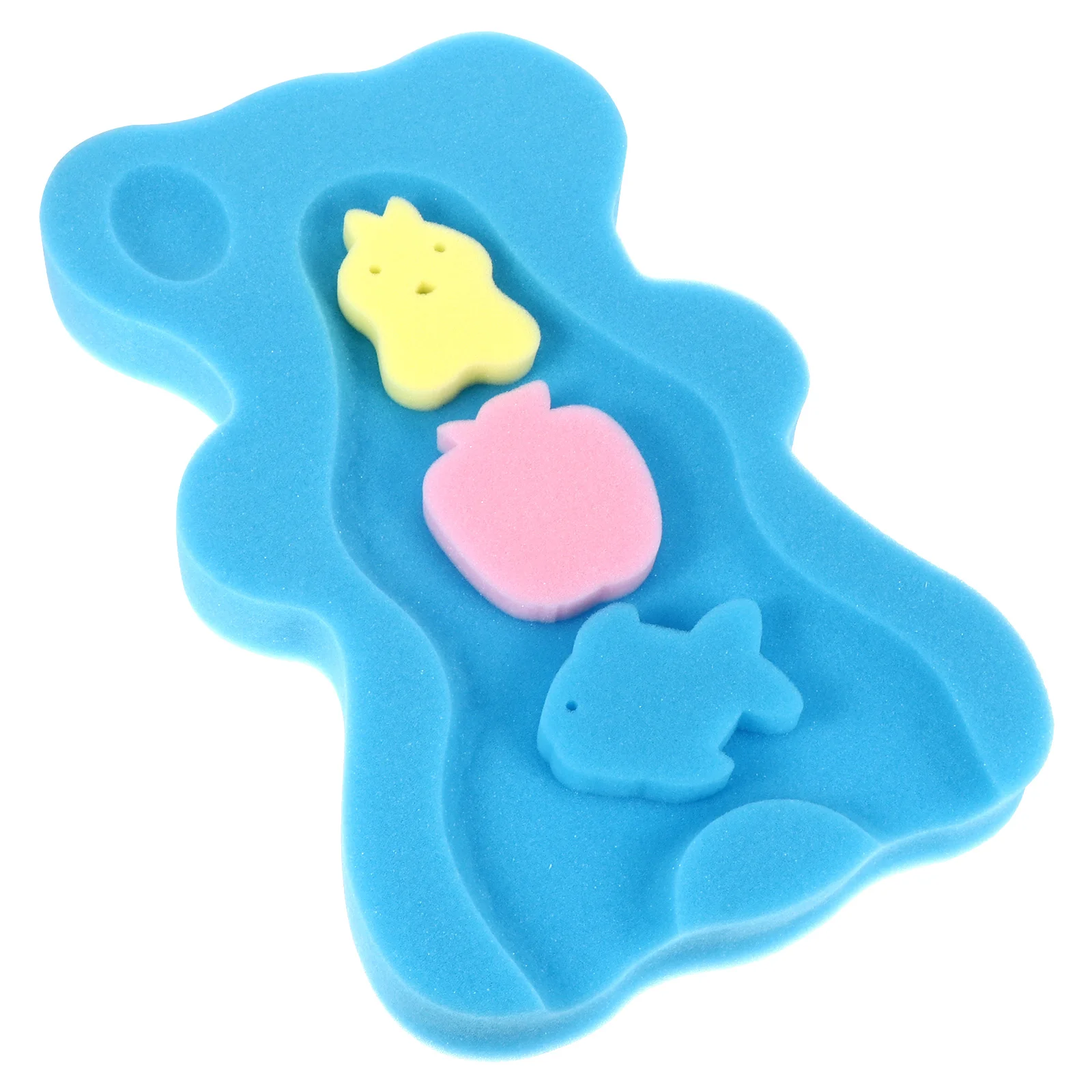 Baby Bath Mat Sponge Newborn Seat Support Bathing Cushion Cleaning Body Non-slip Car