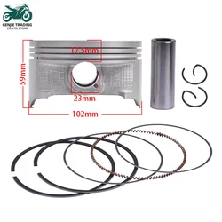 102mm STD Motorcycle Engine Piston Piston Ring Kits for HONDA MUV700 PIONEER700 SXS700M TRX680FA TRX 680 MUV 700 SXS 700M