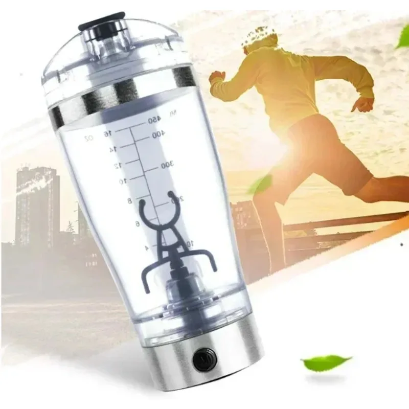 Powerful And Portable 450ML USB Rechargeable Electric Mixing Cup Automatic Protein Milkshake Stirrer Shaker Bottle Great For Gif