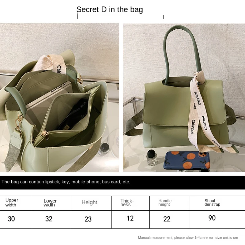 New Trend Versatile Tote Bag Simple and Fashionable Underarm Bag Niche Handheld Shoulder Handbag