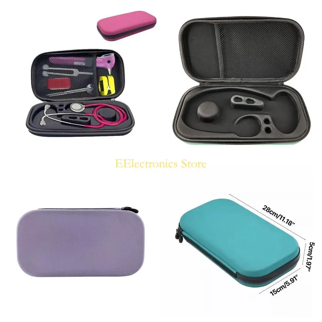 

B03C EVA Portable Stethoscope Storage Box Carry Travel Case Bag Hard Drive Pen Multifunction Hard Shell Accessories